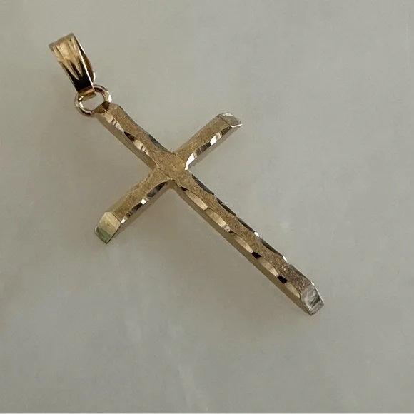 14k Solid Gold Cross - Picture 11 of 15